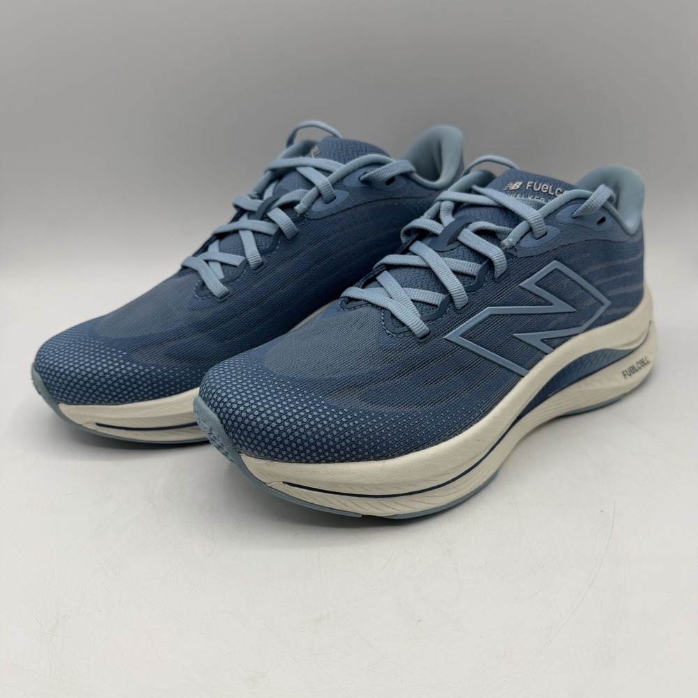 New Balance FuelCell Walker Elite Shoes Womens 7 D Blue White Running Sneakers